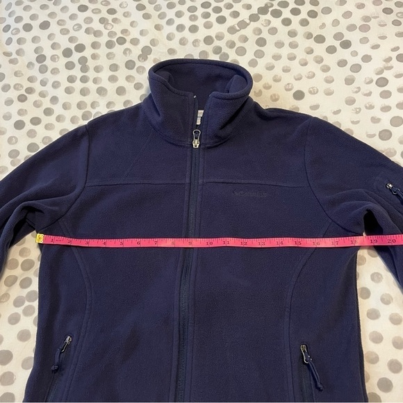 Columbia Fast Trek Full Zip Fleece Jacket Navy Blue Size Small - Picture 11 of 13